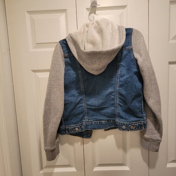 LEVI'S HYBRID HOODIE TRUCKER JACKET SZ M - Picture 5 of 8